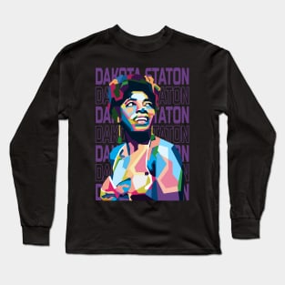 Abstract Dakota Staton Jazz In WPAP Long Sleeve T-Shirt